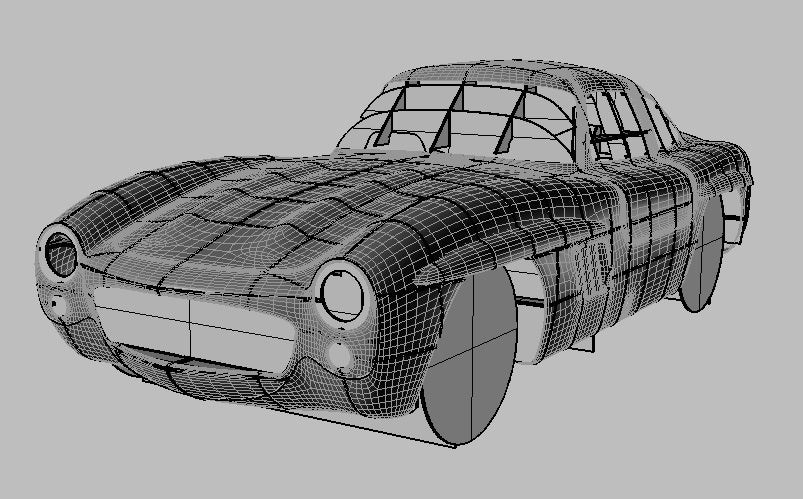 Mercedes Benz 300SL Gullwing for SLK Body Swap