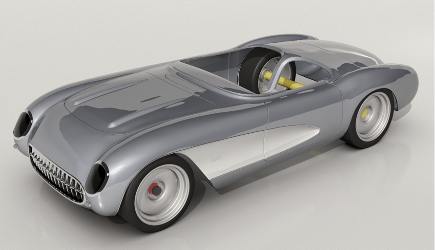 1957 Custom Corvette - Full Body Buck and Chassis Plans